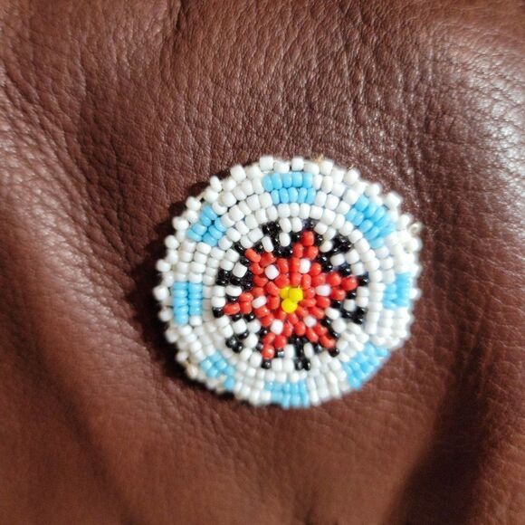 🔷️Genuine Elk Hide Leather Crossbody Purse Bag by Native Americans - Picture 5 of 10